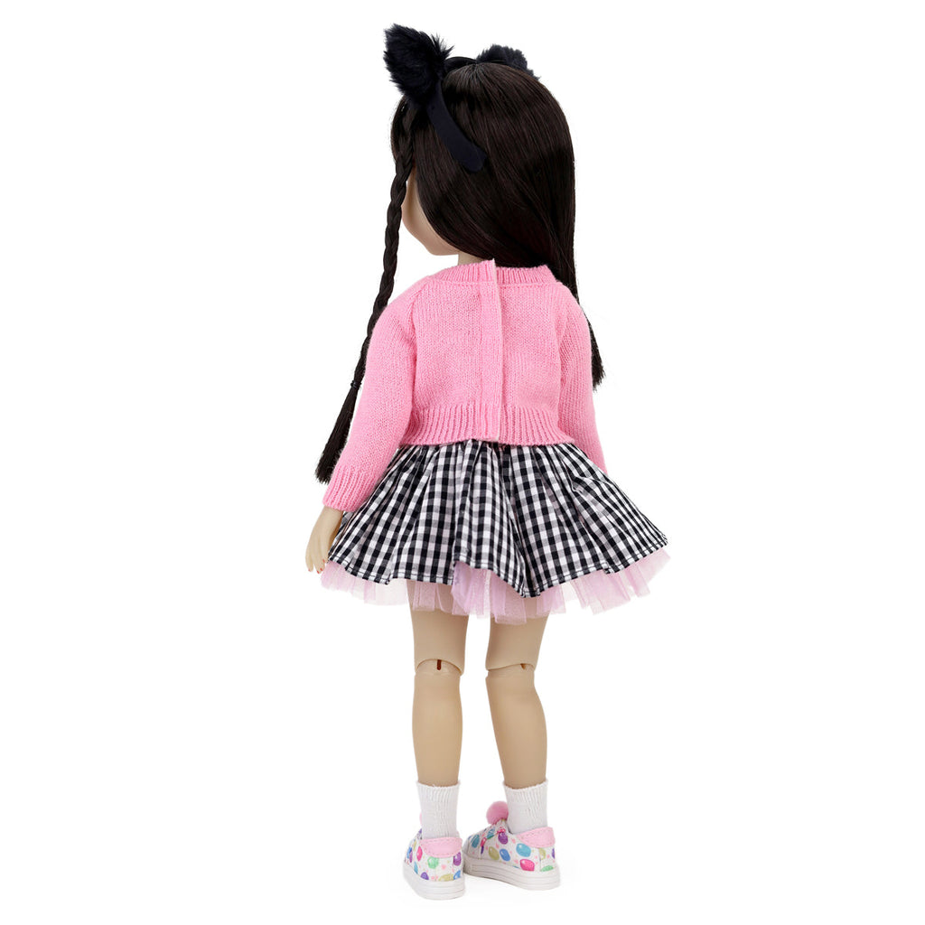  at the hop ruby red fashion friends outfit vinyl doll back