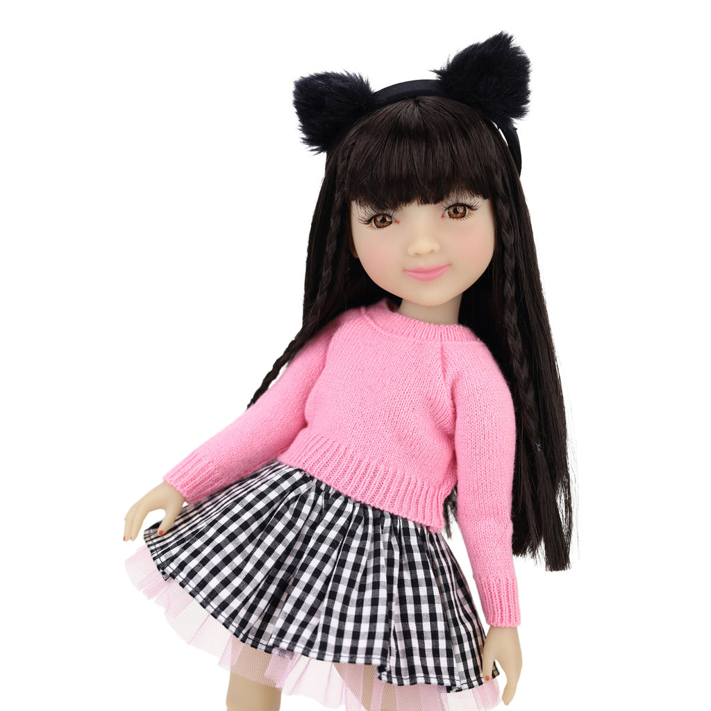  at the hop ruby red fashion friends outfit vinyl doll zoom