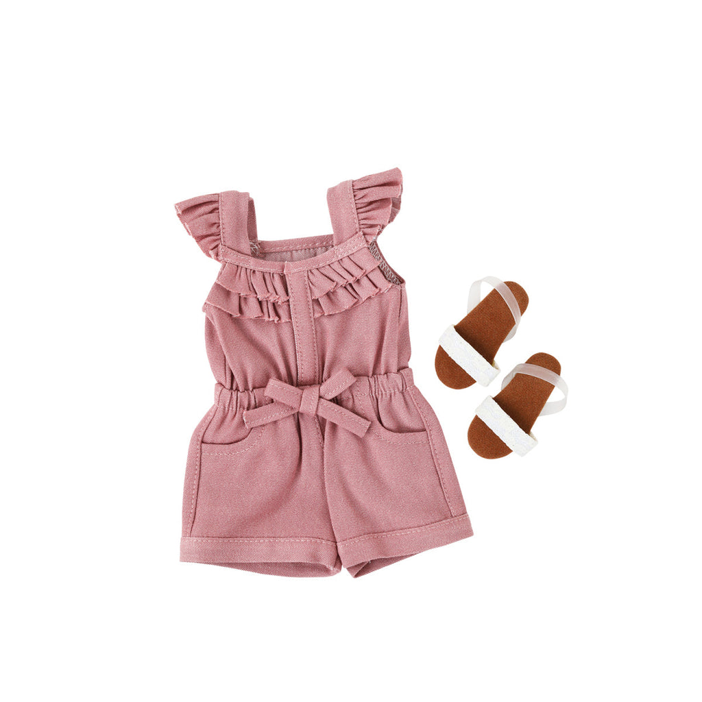  dusty rose ruby red fashion friends outfit vinyl doll tops sandal