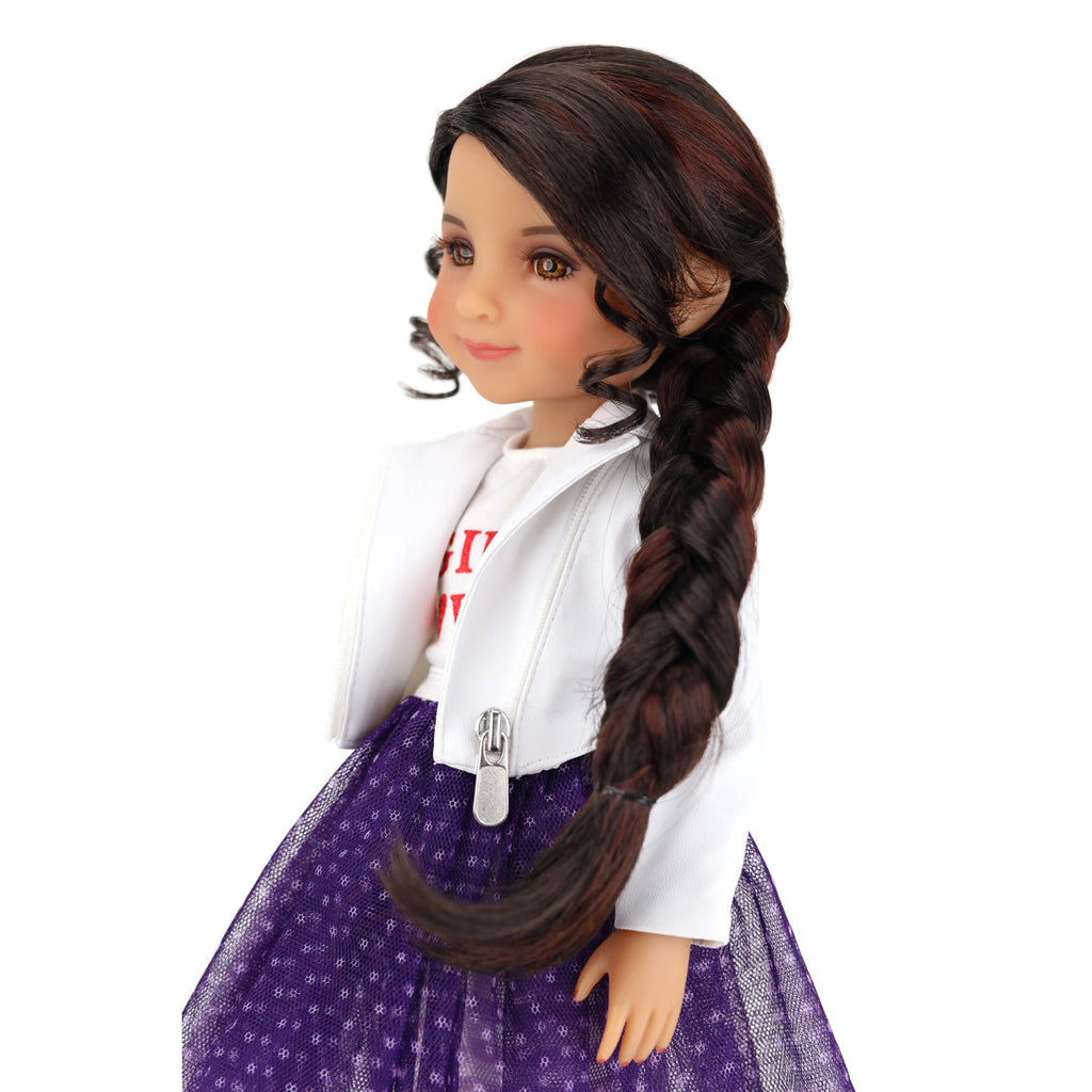  freida ruby red fashion friends doll side style