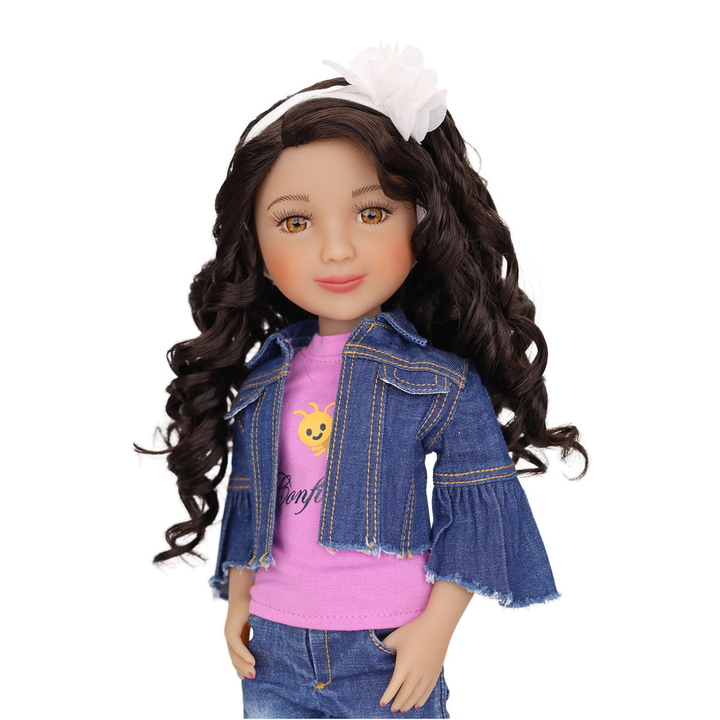  kayla ruby red fashion friends doll hand in pocket with zoom